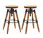 Tabourets De Bar Lot De 2 Bois De Sapin Solide