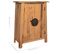 Armoire Latérale De Salle De Bain Pin Massif 59x32x80 Cm