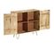 Buffet 80x30x75 Cm Bois De Manguier Solide