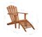 Chaise De Jardin Adirondack Et Repose-pied Bois D'acacia Massif