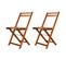 Mobilier De Bistro Pliable 3 PCs Bois D'acacia Solide