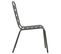 Chaises Empilables De D'extérieur 2 PCs Acier Gris