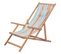 Chaise Pliable Avec Cadre En Bois - 60x127x95 Cm - Multicolore