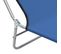 Lot De 2 Chaises Longues Pliables - 56x182x24.5 Cm - Bleu