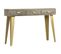 Table Console Bois De Manguier Gris Avec Laiton 110x35x76 Cm