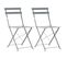 Mobilier De Bistro 3 PCs Acier Gris