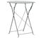 Mobilier De Bistro 3 PCs Acier Gris