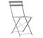 Mobilier De Bistro 3 PCs Acier Gris