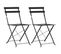 Mobilier De Bistro 3 PCs Acier Noir