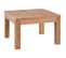 Table Basse Bois De Teck Et Finition Naturelle 60 X 60 X 40 Cm