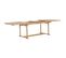 Table Extensible De Jardin 180-280x100x75 Cm Teck Massif