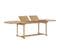 Table Extensible De Jardin 180-280x100x75 Cm Teck Solide Ovale