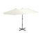 Parasol D'extérieur Double Toit Et Poteau En Aluminium - 460x270 Cm - Beige