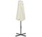 Parasol D'extérieur Double Toit Et Poteau En Aluminium - 460x270 Cm - Beige