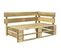 Banc D'angle Palette De Jardin Bois