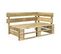 Banc D'angle Palette De Jardin Bois