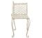 Banc De Jardin 128 Cm Métal Antique Blanc