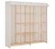 Garde-robe Blanc 173x40x170 Cm Tissu