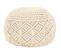 Pouf Fait À La Main En Macramé 45 X 30 Cm Coton