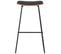 Tabourets De Bar Lot De 2 Noir Similicuir