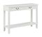 Table Console Blanc 110x35x80 Cm Bois