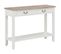 Table Console Blanc 110x35x80 Cm Bois