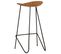 Tabourets De Bar 2 PCs Bois D'acacia Massif