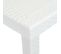 Table De Jardin Blanc 150x90x72 Cm Plastique Aspect De Rotin