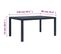 Table De Jardin Anthracite 150x90x72 Cm Plastique Aspect Rotin