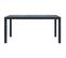 Table De Jardin Anthracite 150x90x72 Cm Plastique Aspect Rotin