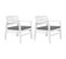 Salon De Jardin 3 PCs Plastique Blanc