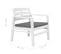 Salon De Jardin 3 PCs Plastique Blanc