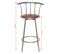 Tabourets De Bar Lot De 2 Marron Acier