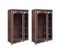 Lot de 2 Penderie Marron