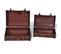 Coffre De Rangement Vintage Bois Marron 2 Pcs