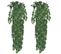 Plantes Artificielles 2 PCs Lierre Vert 90 Cm