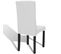 Housses Extensibles De Chaise 6 PCs Blanc