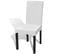 Housses Extensibles De Chaise 6 PCs Blanc