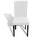 Housses Extensibles De Chaise 6 PCs Blanc