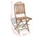 Chaises Pliables De Jardin 2 PCs Bambou