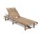 Chaise Longue Outdoor En Bambou - 60x200cm - Marron Clair