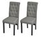 Chaises À Manger Lot De 2 Gris Clair Tissu