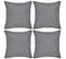 Housses De Coussin 4 PCs Aspect De Lin Anthracite 50x50 Cm