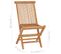 Chaises Pliables De Jardin 2 PCs Bois De Teck Solide