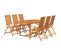 Mobilier À Dîner D'extérieur 7 PCs En Bois D'acacia Solide