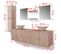 Mobilier De Salle De Bain Avec Lavabo 9 PCs Beige