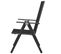 Chaises Pliables De Jardin 2 PCs Aluminium Et Textilène Noir