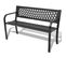 Banc De Jardin En Acier - 118x50x75 Cm - Noir