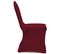 Housse De Chaise Extensible 4 PCs Bordeaux