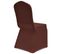 Housse De Chaise Extensible 4 PCs Marron